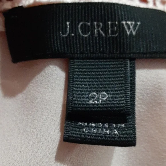 J. Crew Pink Tank Top Eyelit Design Women's Size 2P Business Casual Office - Picture 7 of 8